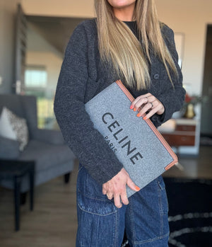 CELINE | Logo Clutch