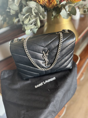 YSL| Loulou Bag | Black with Silver hardware