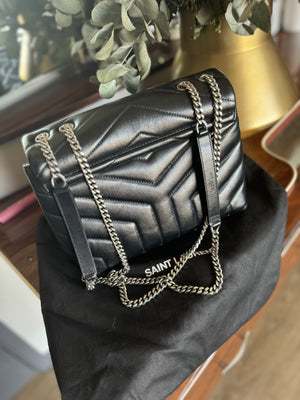 YSL| Loulou Bag | Black with Silver hardware