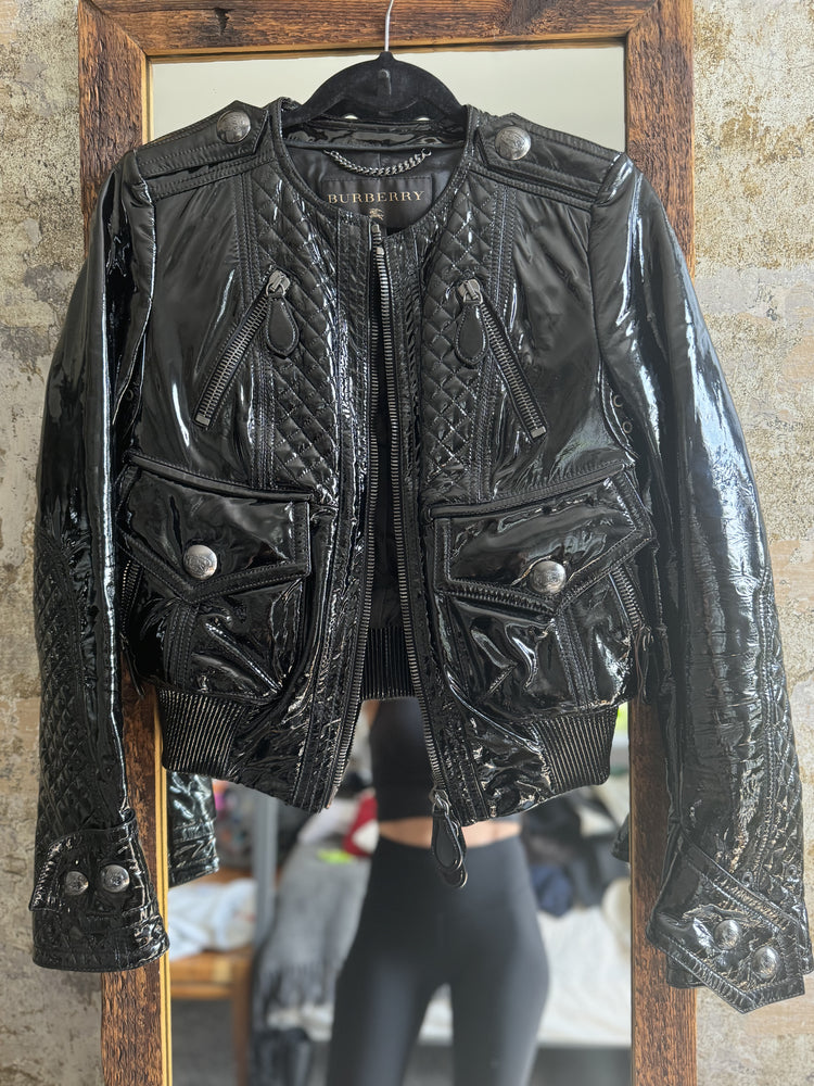 BURBERRY | Patent Leather Jacket