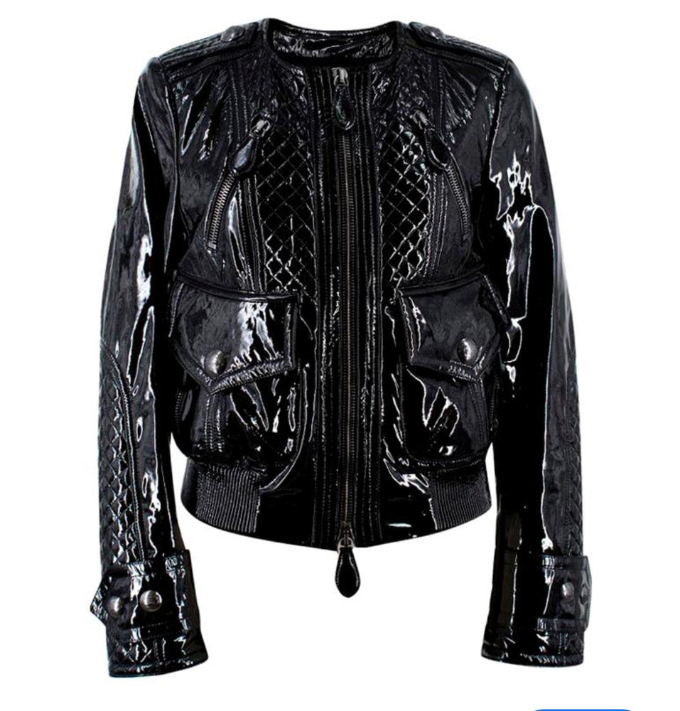 BURBERRY | Patent Leather Jacket