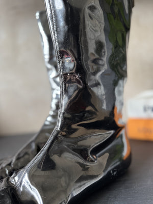 BURBERRY | Patent Leather Mid-Calf Boots