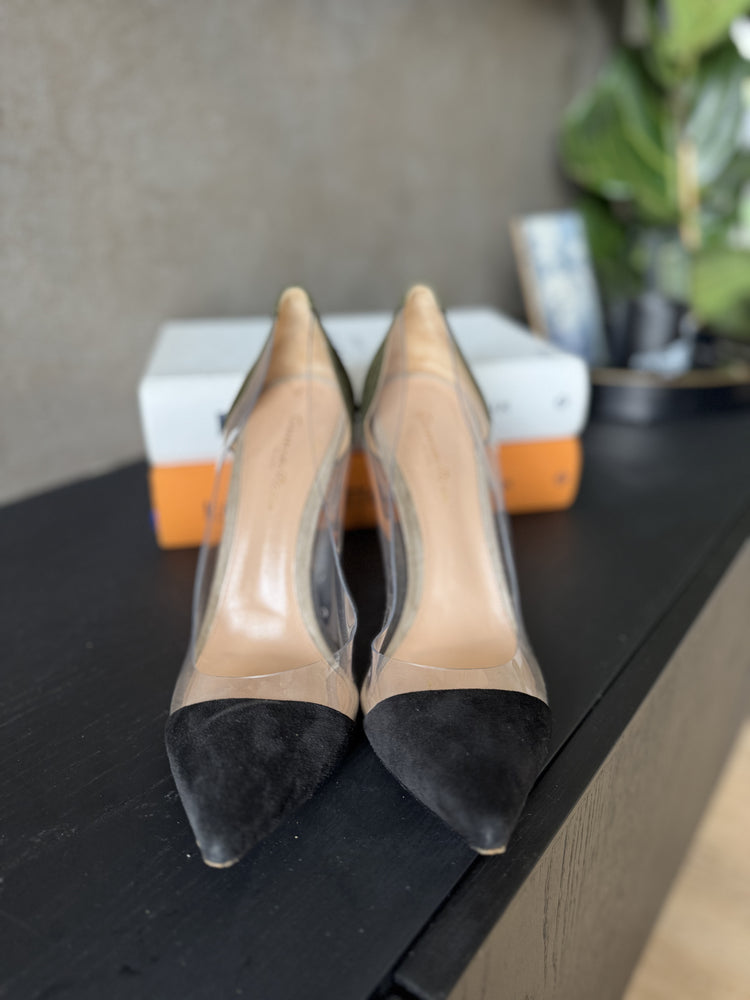 GIANVITO ROSSI | Black and Olive Heels