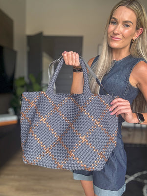 Woven Neoprene Tote - LARGE