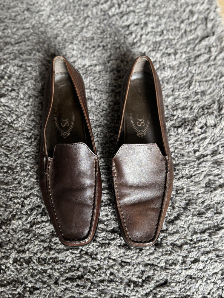 TODS| Brown Leather Loafers