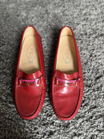 TODS| Red Leather Loafers