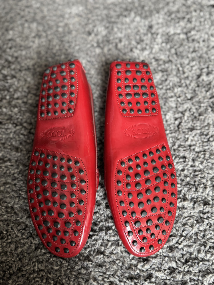 TODS| Red Leather Loafers