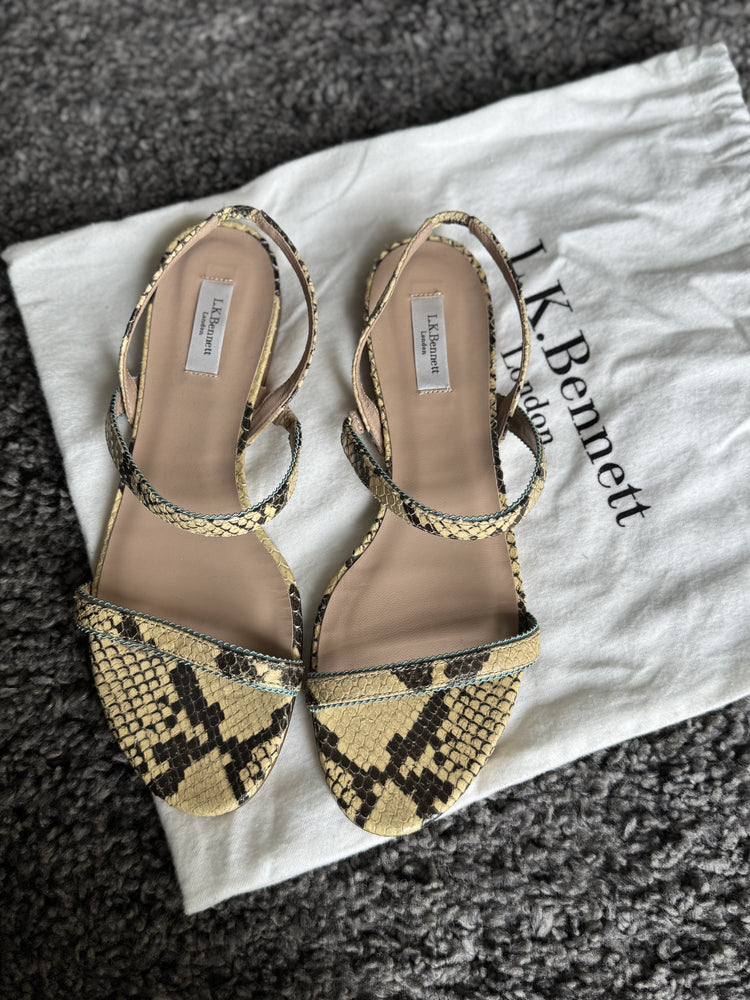 LK BENNET | Snake Skin Sandals