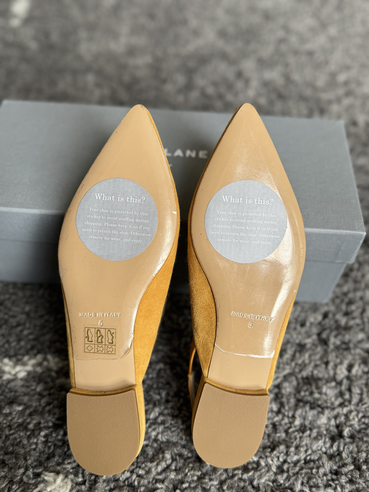 EVERLANE | Mustard Back Strap pumps