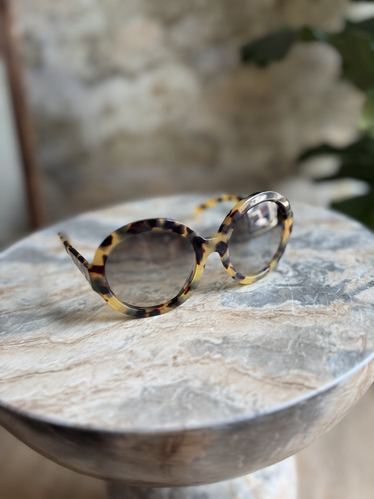 PRADA | Round Turtle Shell Sunglasses