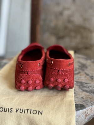 LOUIS VUITTON | Red Loafers