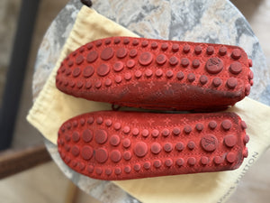 LOUIS VUITTON | Red Loafers