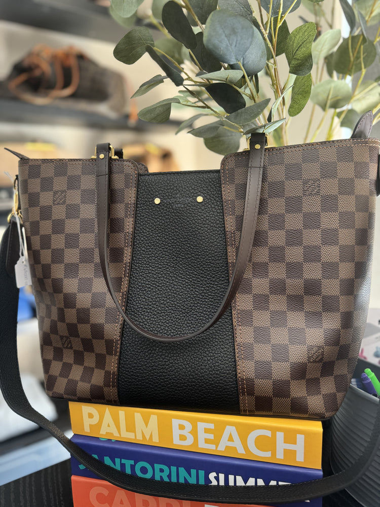 Louis Vuitton | Damier Eden Canvas & Taurillon Leather Jersey Tote Bag